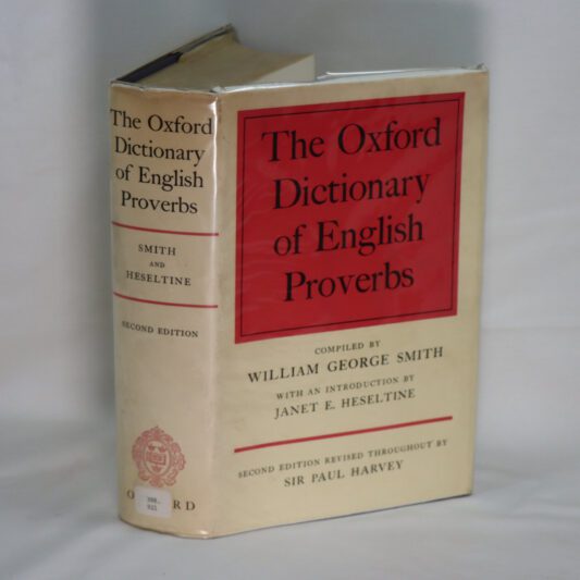 The Oxford Dictionary of English Proverbs.