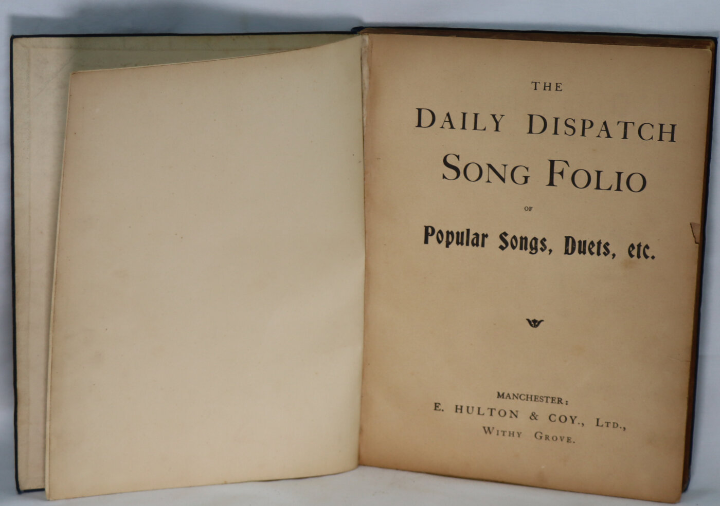 Photo of The Daily Despatch Song Folio.