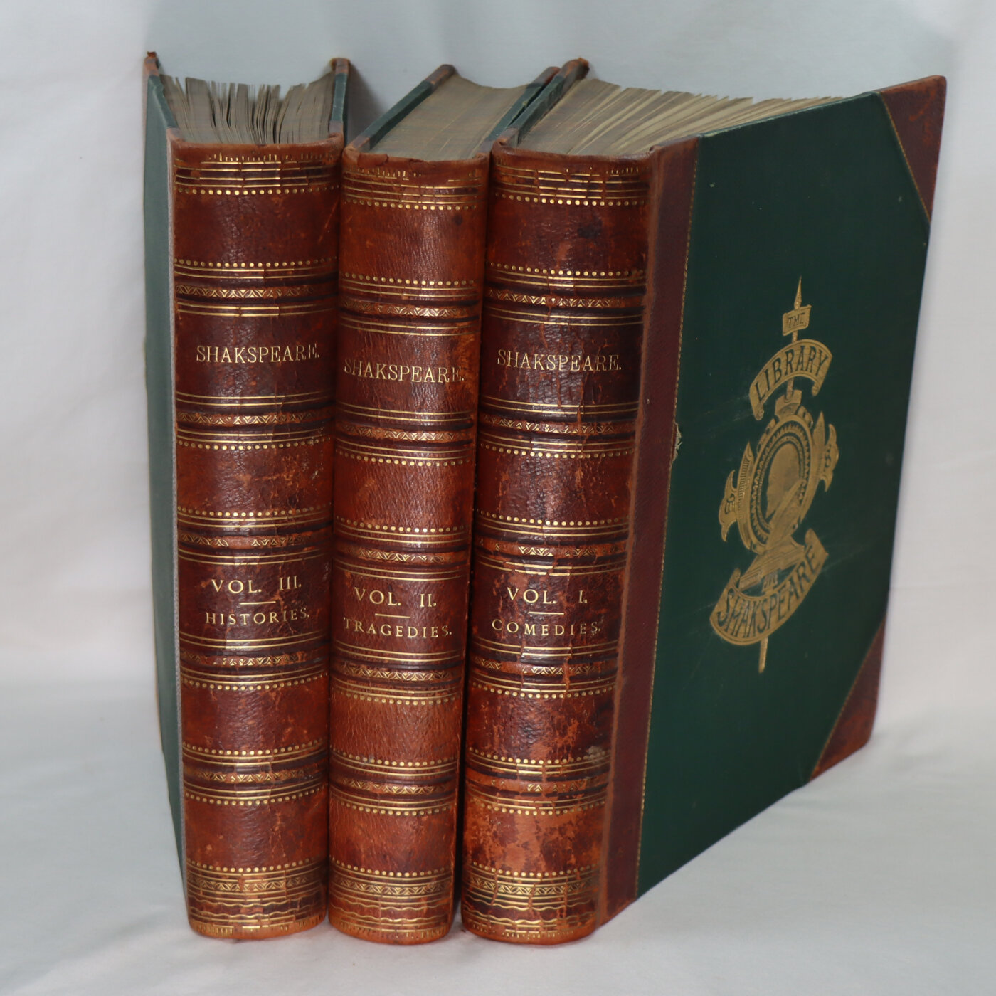 Photo of The Library Shakespeare. Three Volumes.