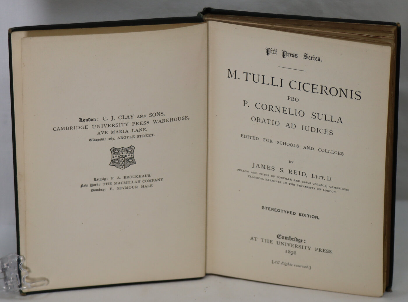 Photo of M. Tulli Ciceronis pro P Cornelio Sulla.