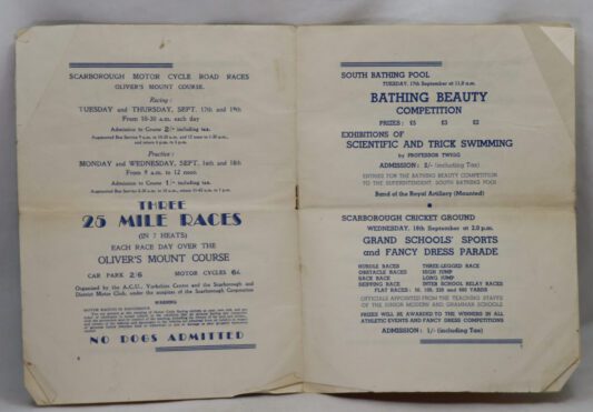 Scarborough's 'Welcome Home' VE day programme. - Image 2
