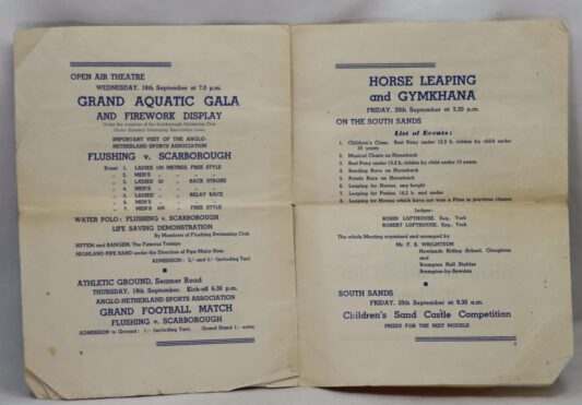 Scarborough's 'Welcome Home' VE day programme. - Image 5