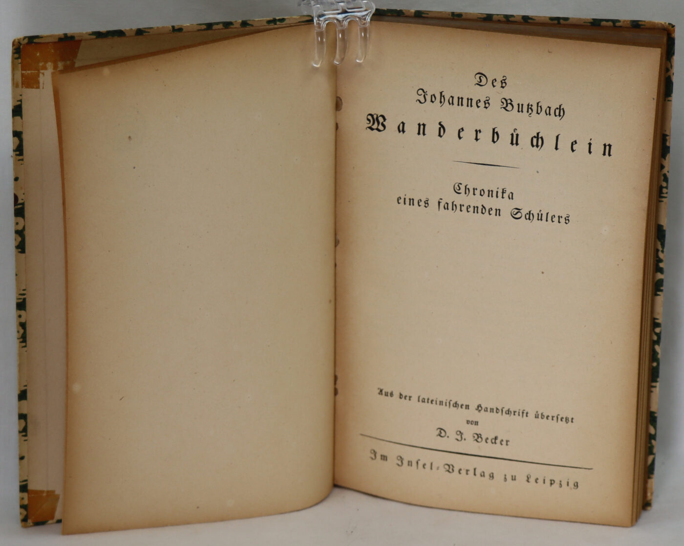 Des Johannes Burbach. Banderbuchlein. - Image 2