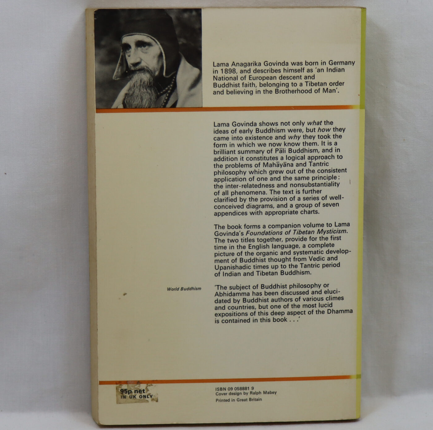 The Psychological Attitude of Early Buddhist Philosophy. - Image 2