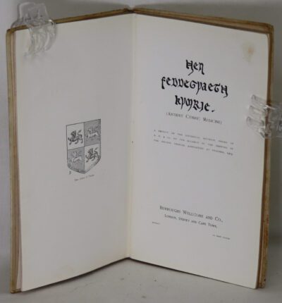 Ancient Cymric Medicine.