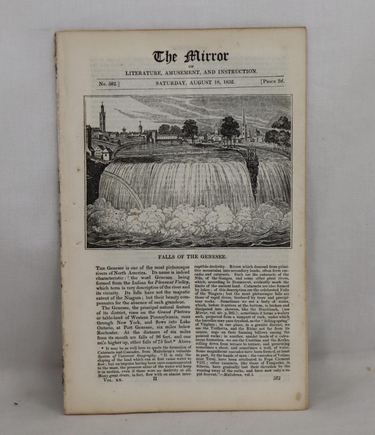 Photo of The Mirror of Literature, Amusement, and Instruction. Issue 562.