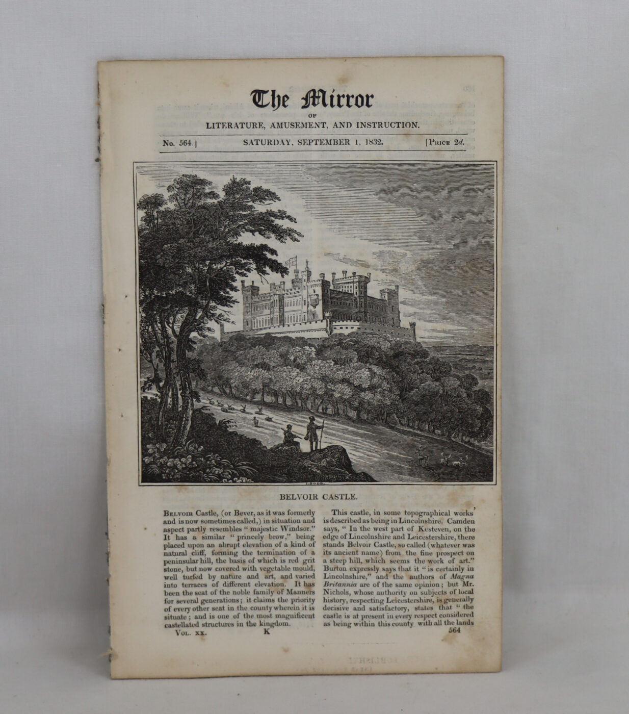 Photo of The Mirror of Literature, Amusement, and Instruction. Issue 564.