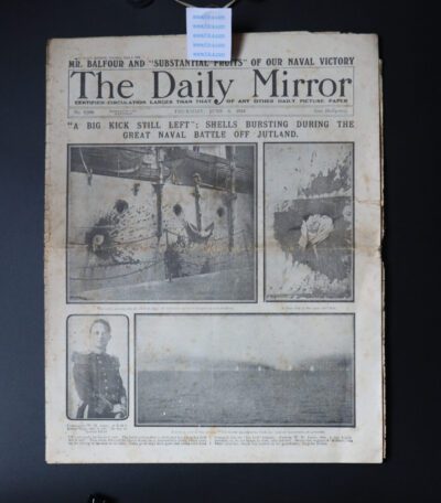 JUTLAND.  World War One’s most important Naval Battle. THE DAILY MIRROR Thursday June 8th 1916