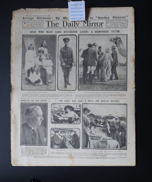 JUTLAND.  World War One’s most important Naval Battle. THE DAILY MIRROR Thursday June 8th 1916 - Image 2