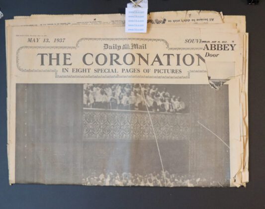 GEORGE VI’s CORONATION British Royal Family.  DAILY MAIL THURSDAY MAY 13th 1937