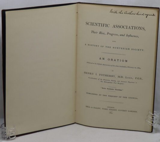 Scientific Associations. Hunterian Society's Oration. 1869. - Image 5