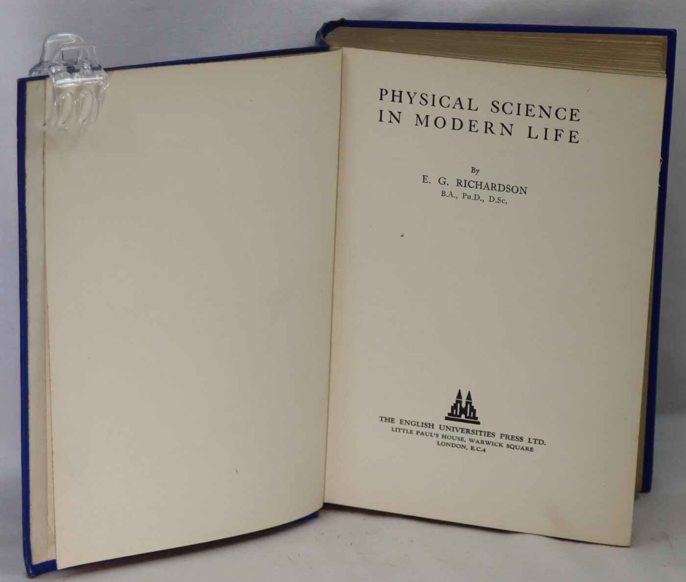 Photo of Physical Science in Modern Life.