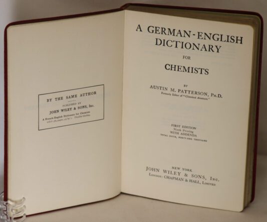 German English Dictionary for Chemists. - Image 3