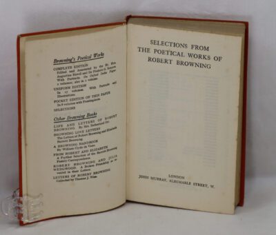 Selections from the Works of Robert Browning.