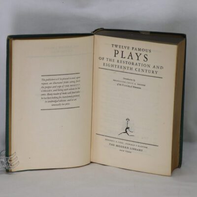 Famous Plays of the Restoration and Eighteenth Century.
