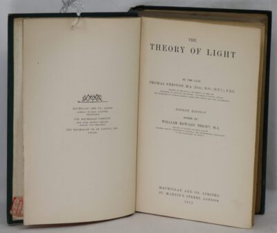 The Theory of Light.