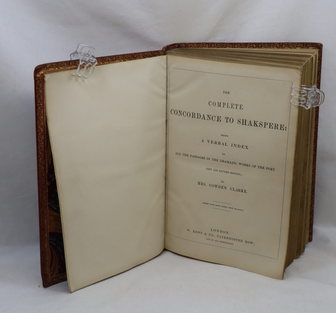 Photo of Concordance to Shakespere.