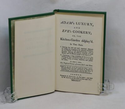 Adam's Luxury, and Eve's Cookery.