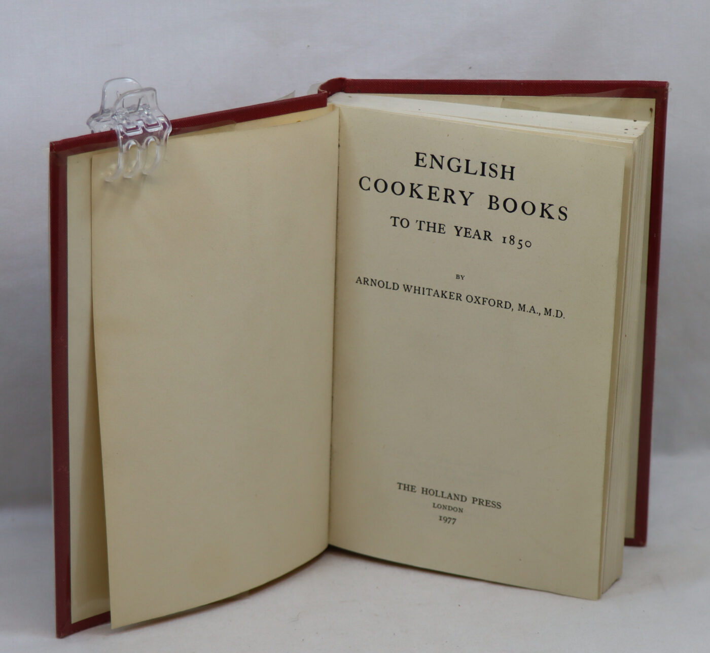 Photo of English Cookery Books to the Year 1850.