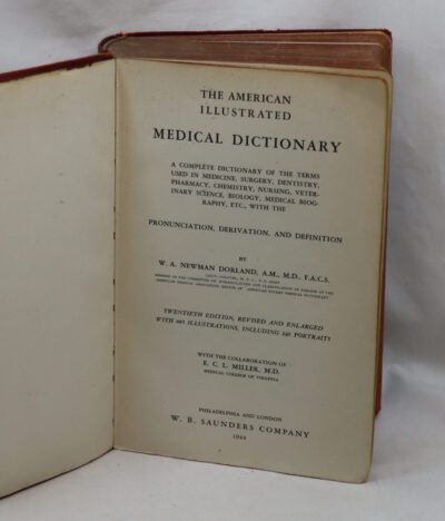 The American Illustrated Medical Dictionary. 20th Edition.
