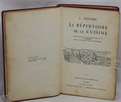 La Repertoire de la Cuisine.