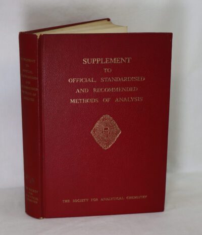 Supplement to the Official Standardised and Recommende Methods of Analysis.