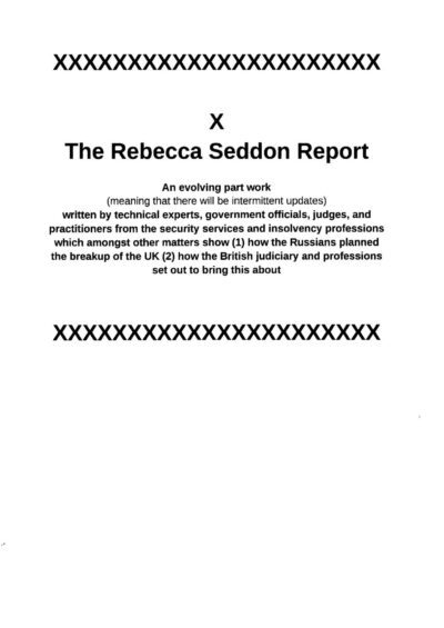 The Rebecca Seddon Report.