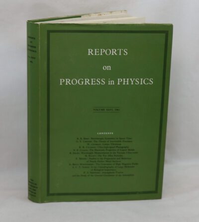 Reports on Progress in Physics. 1963. Vol. XXVI.