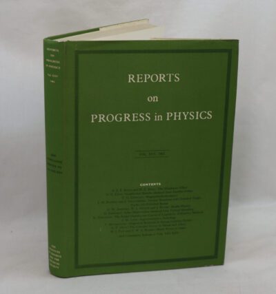 Reports on Progress in Physics. 1962. Vol. XXV.