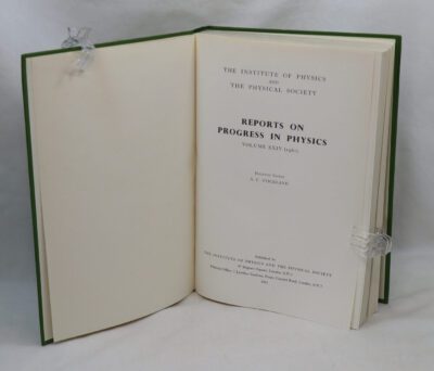Reports on Progress in Physics. 1961. Vol.XXIV.