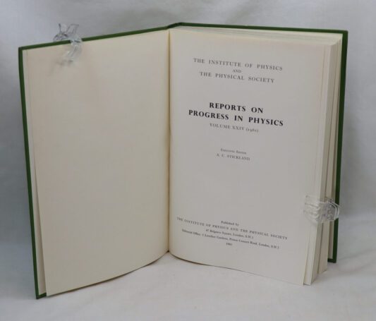 Reports on Progress in Physics. 1961. Vol.XXIV. - Frost Books and ...