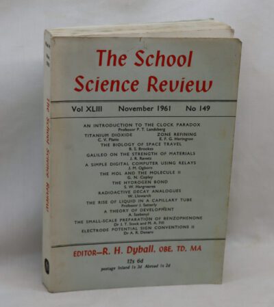 The School Science Review. Vol.XLIII. November 1961.