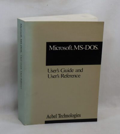 Microsoft. MS-DOS. User's Guide and User's Reference.