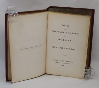 Sir Walter Scott's Prose Works. Essays on Chivary, Romance and the Drama.