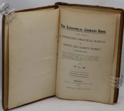 The Economical Cookery Book. (for India).