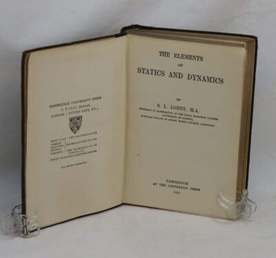 The Elements of Statics and Dynamics.