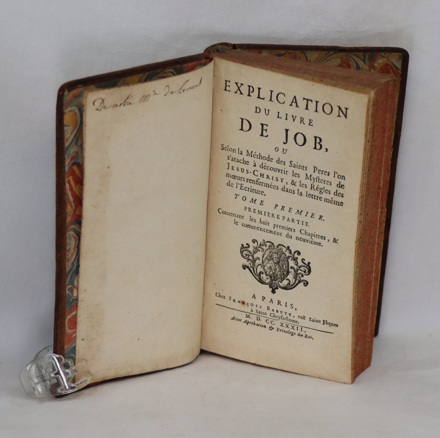 Photo of Explication Du Livre de Job. Tome Premiere.