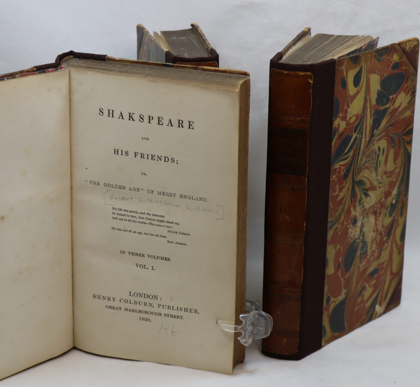 Shakespeare and His Friends. In Three Volumes. - Image 6