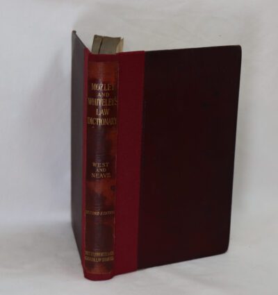 Mozley's and Whiteley's Law Dictionary.