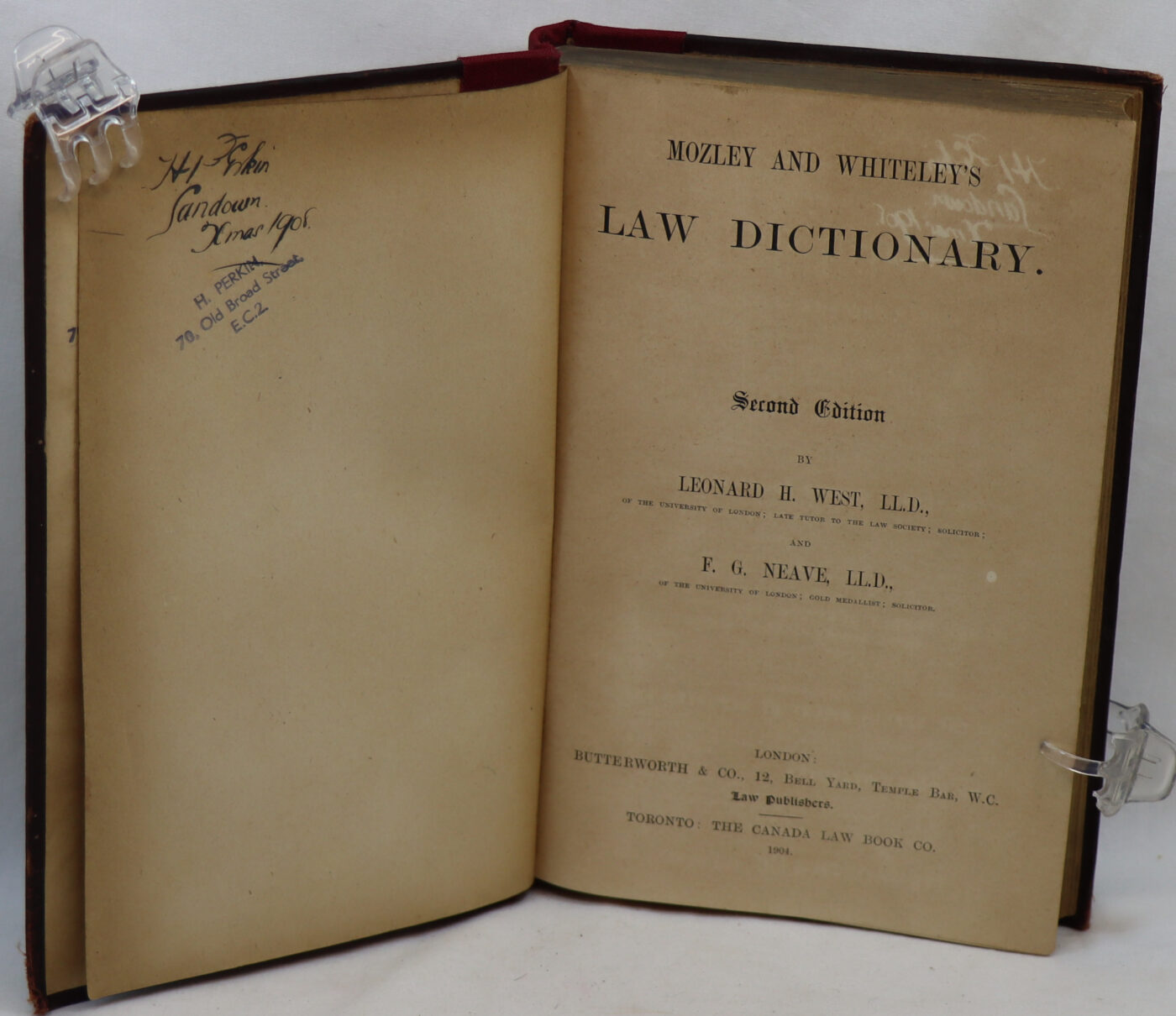 Mozley's and Whiteley's Law Dictionary. - Image 5