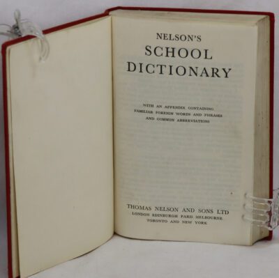 Nelson's School Dictionary.