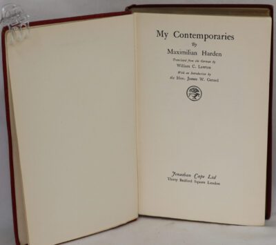 My Contemporaries.