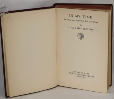 In My Time: An observer's record of war and peace.