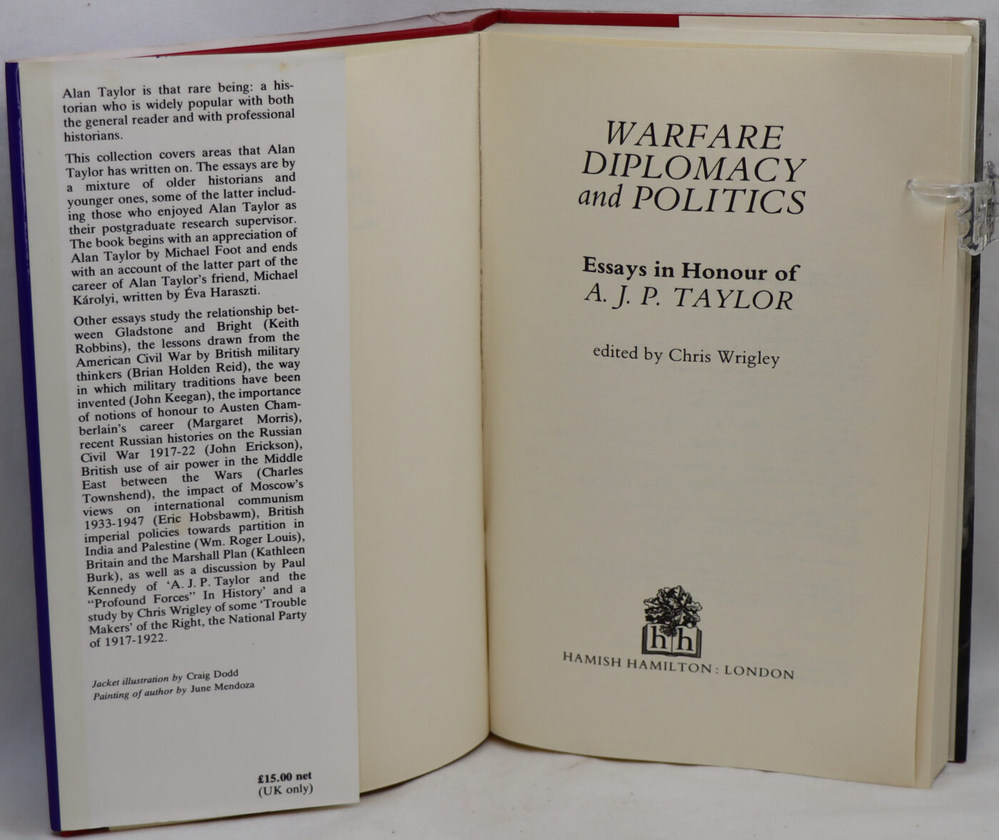 Warfare, Diplomacy and Politics: Essays in honour of AJP Taylor. - Image 2