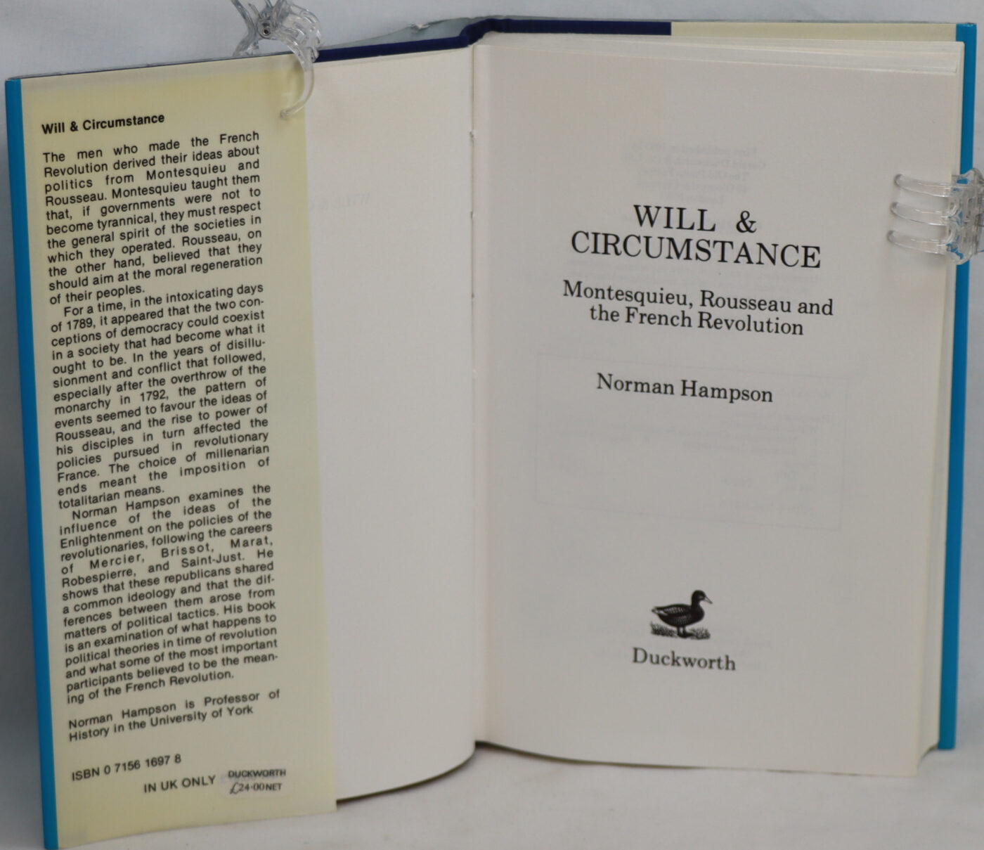 Will and Circumstance: Montesquieu, Rousseau and the French Revolution. - Image 2