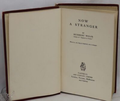 Now a Stranger.