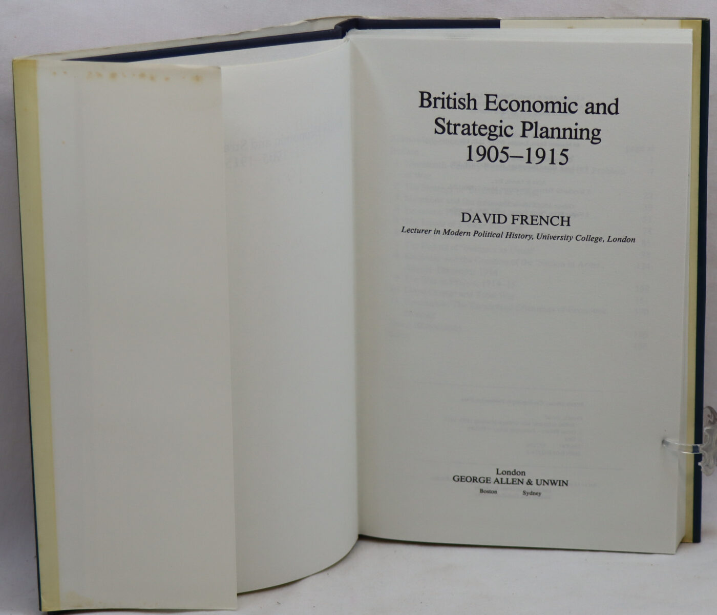 British Economic and Strategic Planning. 1905-15. - Image 2